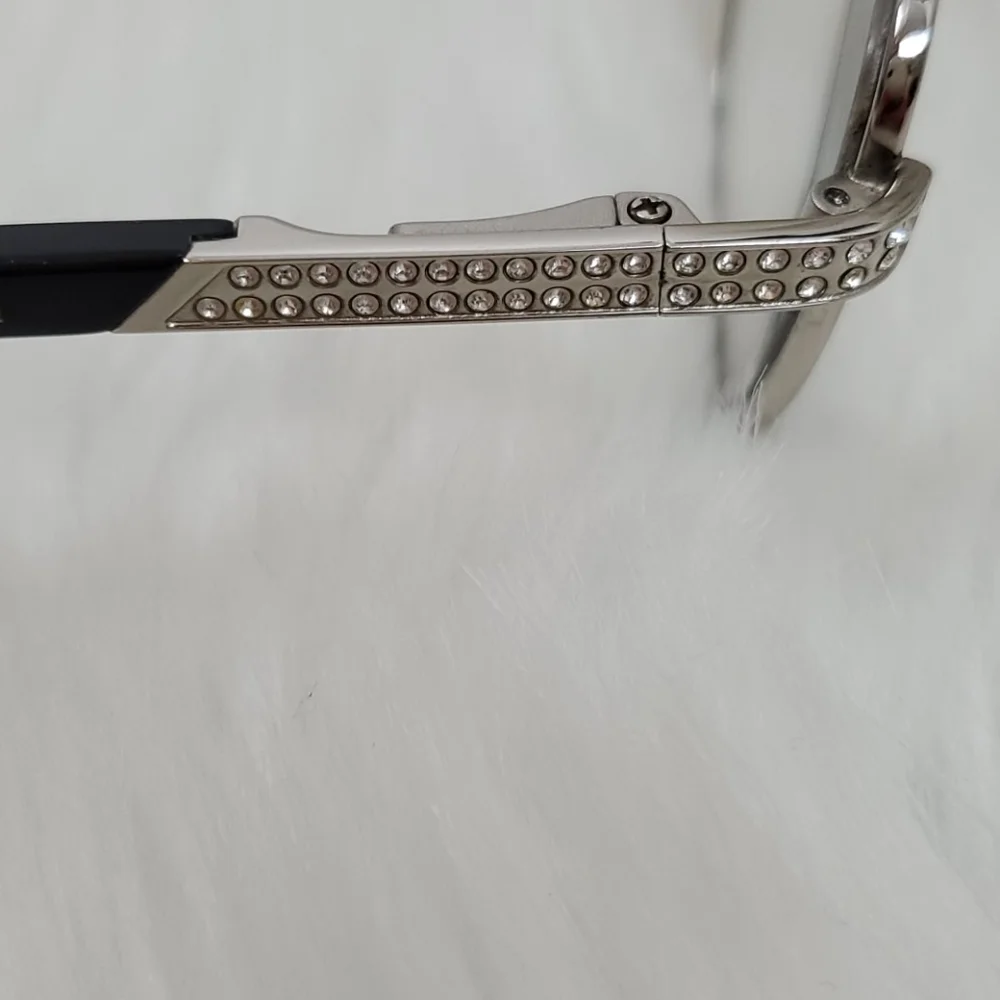Swarovski silver metal frame +case